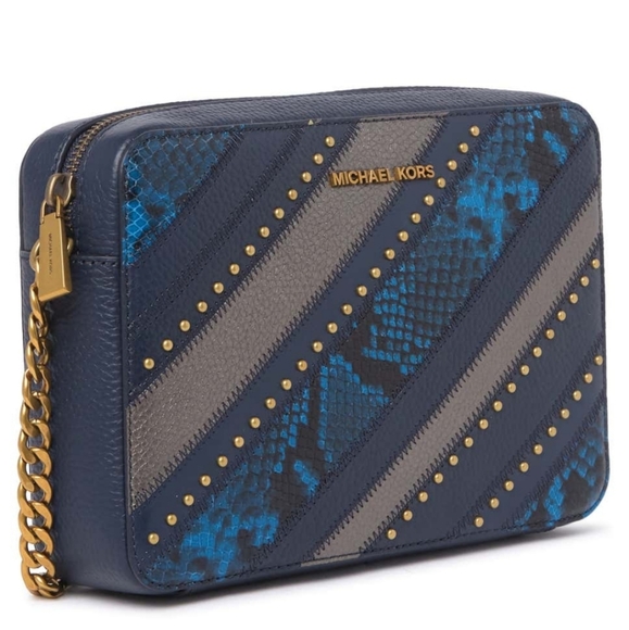 Michael Kors Jet Set LG EW Crossbody Bag Blue - Picture 3 of 10